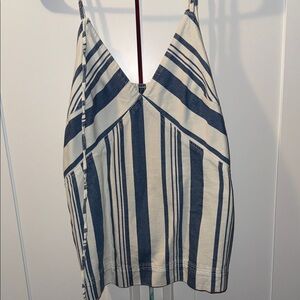 Universal Thread Blue and White Striped Blouse.